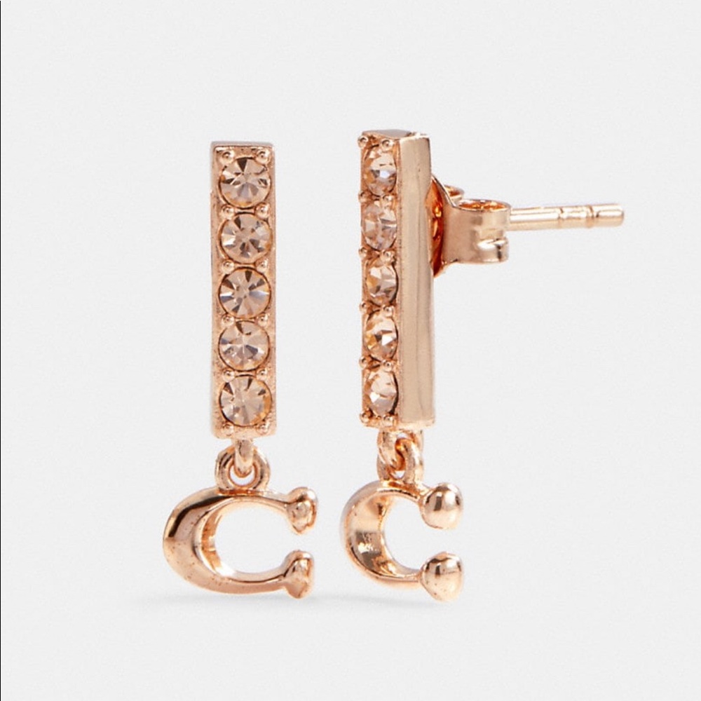 NWT Coach Dangling Earrings